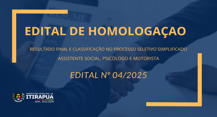 Edital de homologação