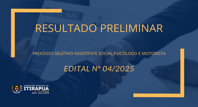 Processo seletivo assistente social, psicólogo e motorista