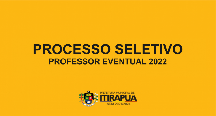 processo seletivo professor eventual 2022